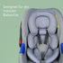 Infant Car Seat Insert Cushion Pad - Soft Head and Body Supports for Babies, Suitable for Car Seats and Strollers (Grey)