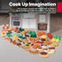 Step2 101-Piece Playset, 2-6 Play Food Assortment, Pretend Kitchen Vegetables, Fruit, Dessert, For Toddlers Ages Years