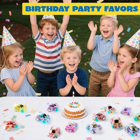50 8-12, JOYIN Pcs Mini Pull Back Cars, Bulk Toy Cars Party Favors for Kids Treasure Box Prizes for Classroom, Pinata