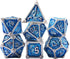 AUSTOR 7-Die Metal DND Dice Set: Polyhedral Dice for Dungeons and Dragons, Pathfinder, Warhammer, MTG