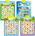 Quokka Set of 4 Educational Poster Toy for 3-4 Year Old, Learning Wall Chart for Toddlers, Interactive Game