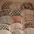 mushie Muslin Baby Burp Cloths, 100% Organic Cotton, Set of 2 (Olive Check/Natural Check)
