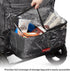 Radio Flyer 2-Seater Voya Stroller Wagon Rain Cover with Storage Bag, Black, Waterproof Stroller Cover for Wagon