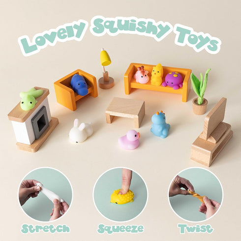 Pack 80. 3-5 4-8, BONNYCO Mochi Squishy Toys Bulk for Kids Party Favors Goodie Bags Stuffers for Kids Return Gifts