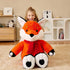 EARTHSOUND Giant Fox Stuffed Animal Plush Toy - Large Realistic Jumbo Soft Toys, Cute Huge Fluffy Plushy Gift for Kids
