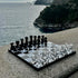 Luxury Travel Chess Set, 10" Portable Chess Game Set with Storage for Adults and Kids, Unique Lucite Board