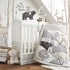 100% Levtex Baby - Bailey Bear Crib Fitted Sheet - Fits Standard Crib and Toddler Mattress - Tossed Bear, Fox and Deer