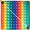 CleCoCenCir Number 1-100 Popper Fidggety Toy Rainbow Hundreds Chart for Kids, Preschool Math