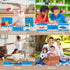3434 Inches 9 Puzzle Play Mat, Foam Floor Tiles, Childrens Foam Puzzle Mat Baby Floor Play Mat Sea World Pieces, Edge