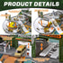 Set Military Base Toy Race Track with Airplane, Tanks, Cars, Helicopters, Fighter Jets, Army Men Action Figures