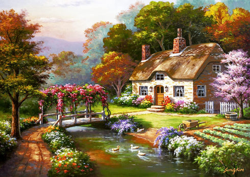 Anatolian Puzzle - Rose Cottage, 3000 Piece Jigsaw Puzzle, 4917