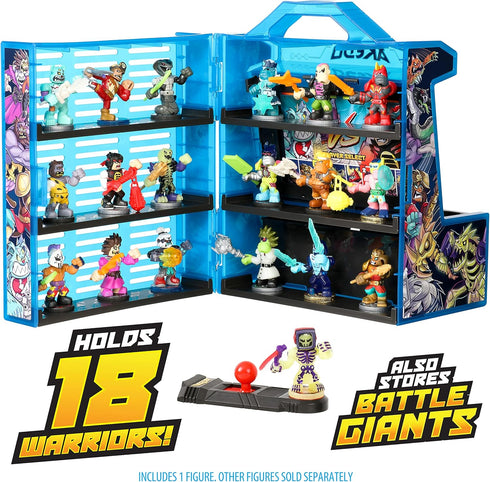 Akedo Ultimate Arcade Warriors Collector Case Mini Battling Action Figures - Multicolor for Ages 6+