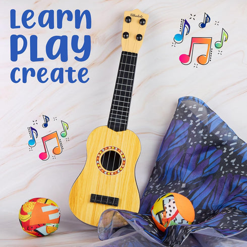 Expressions My First Ukulele - 17'' Kids Beginner Musical Instrument Toy for Learning Activities