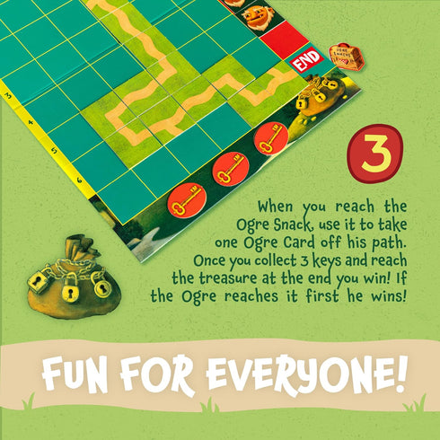 Peaceable Kingdom Race to the Treasure! Cooperative Path Building Game for 2 to 4 Kids, Ages 5+