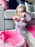 OUOZZZ Soft Baby Doll for Girls - My First Baby Doll Birthday Gift, Plush Rag Doll in Tulip Pink Dress