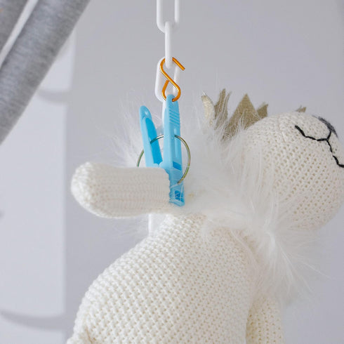 Dreambaby Toy Chain Organizer with Clips, Baby Plush Holder, Model L692