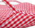 Jennice House Kids Aprons - Children's Pure Cotton Gingham Apron with Pocket, Adjustable Neck Strap (Red, S)