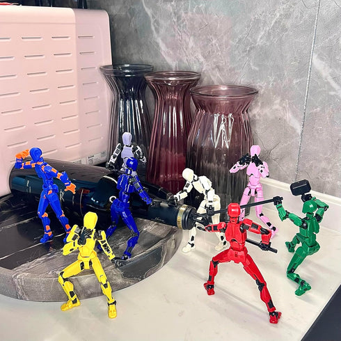 VZNYBL 8 Packs Titan13 Set, Dummy 13 3d 13 (Assembly Completed) Action Figure Printed Action Figure Toy Gifts for Kids