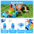 1 2 3 1-3 SLOOSH Bubble Lawn Mower Toddler Toys - Spill-Proof Bubble Machine Pretend Gardening Play Toy for Age Year