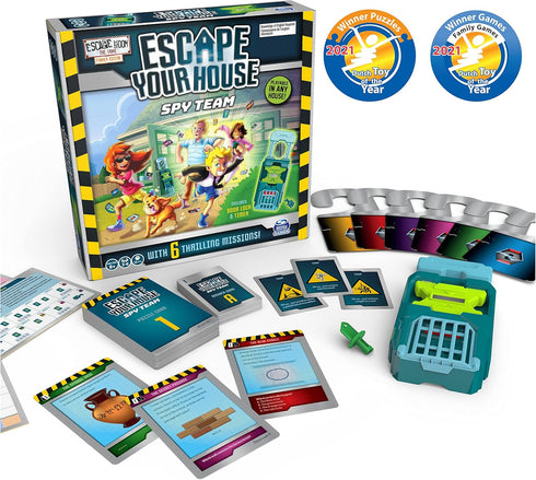 Escape Room The Game, Escape Your House: Spy Team Fun Strategy Family Board Game, for Kids Aged 8 and up