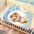 Novusopt Personalized Baby Blanket Lion Baby Blanket Name Blanket Custom Baby Blankets for Boys Cute Baby Boy Blankets