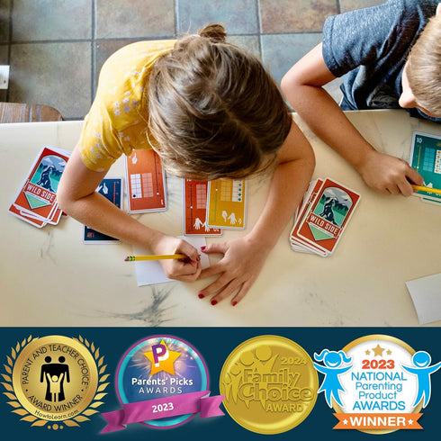 Wild Side Number Sense Cards 50+ Award-Winning Math Deck for Kids| Math Games for Kids to Support Concepts Including