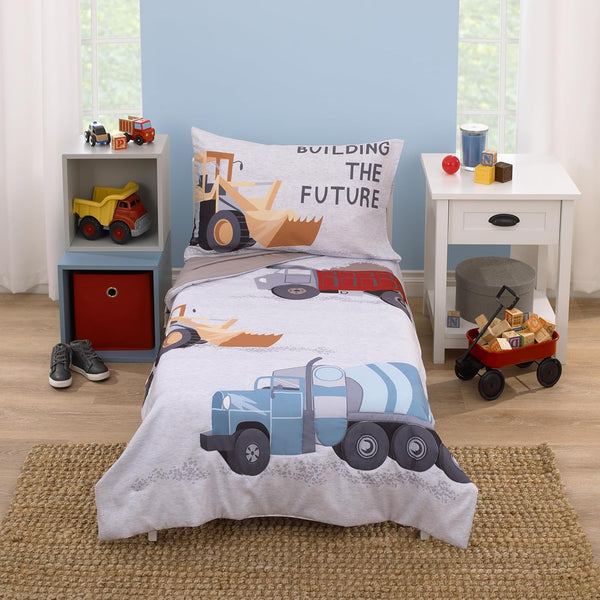 Everything Kids Trucks Gray, Red, Blue, and Yellow Building The Future 4