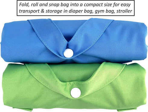 MOM & BAB Wet Bags for Baby Cloth Diapers, Swimsuits and Towels, Travel, Diaper Bag, Wet Dry Bag for Breast Pump Parts