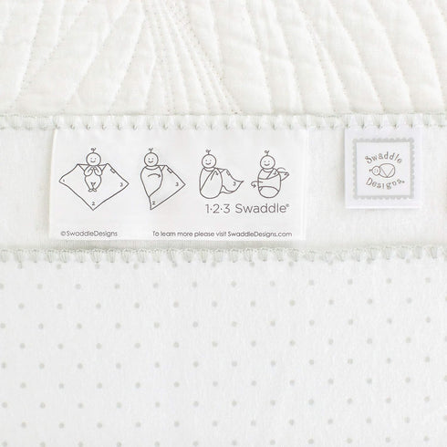SwaddleDesigns Large Receiving Blanket, Ultimate Swaddle for Baby Boys & Girls, SeaCrystal Mod Circles