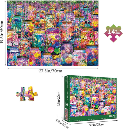 1000 1000 1000-Fantasy HUADADA Puzzles for Adults Pieces,Challenging Game Toys, Puzzles Pieces,Impossible Puzzle