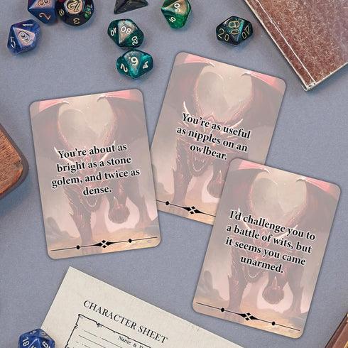 Loke Deck of Many Insults: RPG Card Deck for 2 to 10 Players, Ages 16 and Up