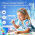 Washable Fruit Scented Markers Set, 53 PCS with Frozen Princess Castle Pencil Case, STEM Toys for Girls