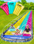 JAMBO 20Ft XL Premium 3 Lane Slip Splash and Slide with 3 Bodyboards, Heavy Duty Water Slide for Kids