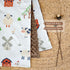 30x40 Inch Baby Blanket for Boys Girls, Soft Lightweight Minky Dot Blanket with Farm Animals, Double-Layer Dotted