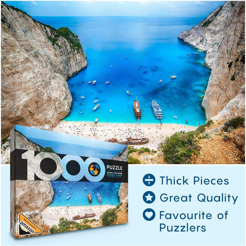 Beach Puzzles for Adults 1000 Pieces and Up - Double Sided Jigsaw Puzzle - Rompecabezas para Adultos - Casse Tete