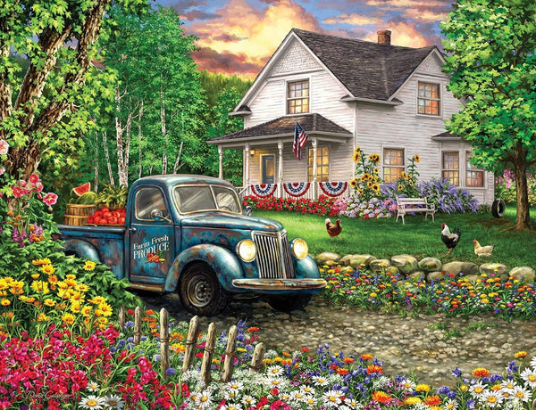 Alzheimer & Dementia Activity - Springbok Puzzle to Remember - Simpler Times 100 Piece Jigsaw Puzzle Made in USA