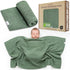 Organic Cotton Knit Baby Blanket 31.5 X 43.3 Inches Soft Knitted and
