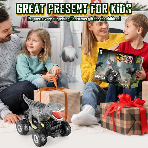 2.4GHz 1:18 98FT 8KM/H 2-Rechargeable 4-7, 6+ Remote Control Car, RC Cars with Light, Battery, All Terrain Monster