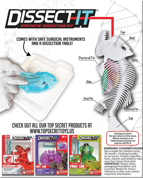 Dissect-It Simulated Lab Dissection Toy, STEM Projects for Kids Ages 6+, Animal Science Home Learning Kit