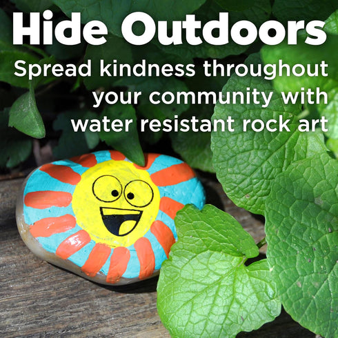 6+) Creativity for Kids Rock Painting Kit - Hide and Seek Rock Kit, Arts and Crafts for Kids, Gifts for Kids (Ages