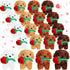 Liliful 20 Pcs Valentine Animals Dog with Rose - Mini Valentine's Day Plushie Gifts