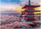 MyPuzzle Beautiful View of Mount Fuji and Chureito Pagoda at Sunset - Premium 1000 Piece Puzzle