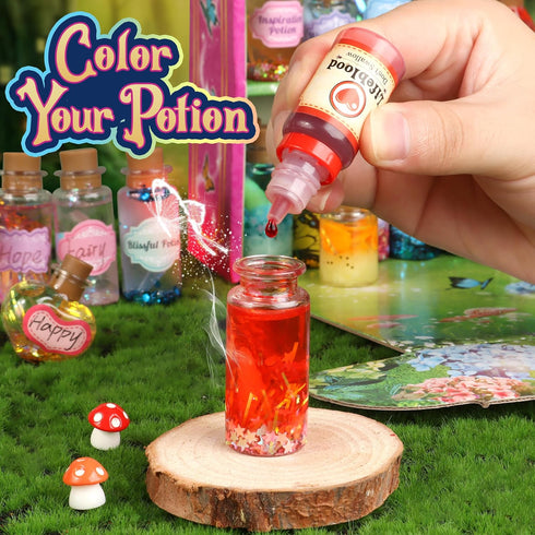 20PCS 6 7 8 9 10 wookidel Fairy Magic Craft Kit for Kids with Potion Bottles - Fairy Magical Potions Making Craft Kit