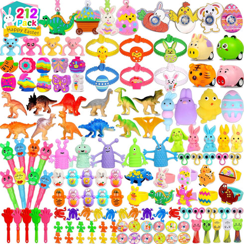 U-Zomir 212 Pack Easter Egg Fillers for Kids, Easter Basket Stuffers Easter