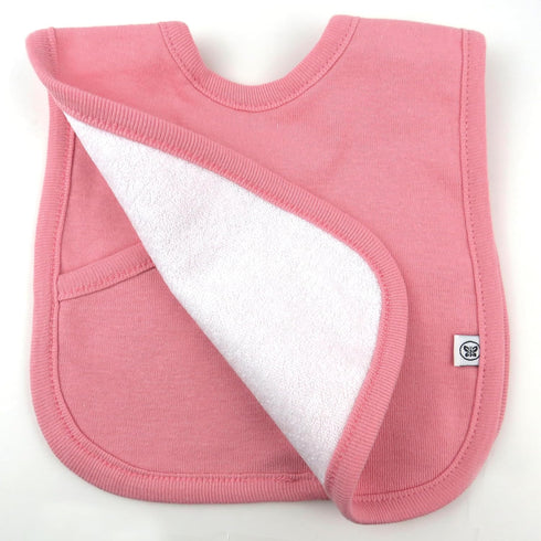 Multipack 4-in-1 100% HonestBaby Reversible Bibs Absorbent Terry and Knit Organic Cotton Infant Baby Boys, Girls
