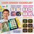 3-5 Interactive Bilingual Toy | Talking Busy Book for Toddlers | Spanish Workbook with Dry Erase Activities | Preschool
