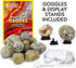 NATIONAL GEOGRAPHIC Break Open 15 Premium Geodes with Goggles, Learning Guide, Great STEM Science Toy