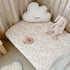 100% 52"x28" 2 Pack BuLuTu Cotton Muslin Crib Sheets for Girls Boys, Soft Breathable Baby Sheets for Standard Crib