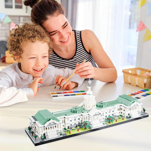 Architecture United States Capitol 3630 Building Set, Micro Building Blocks for Home and Office Decor