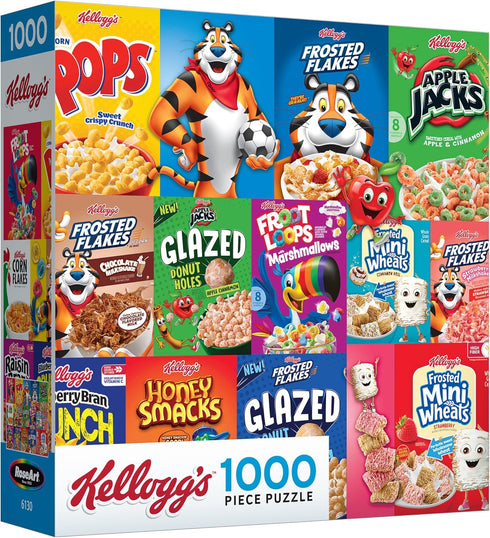 1000 RoseArt - Kellogg's - Cereal Favorites Modern - Piece Jigsaw Puzzle